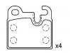 тормозная кладка Brake Pad Set:34 21 1 150 556