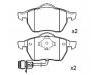 Pastillas de freno Brake Pad Set:4A0 698 151