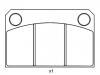 Bremsbelagsatz, Scheibenbremse Brake Pad Set:120300