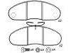 Bremsbelagsatz, Scheibenbremse Brake Pad Set:631 420 02 20