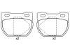 Bremsbelagsatz, Scheibenbremse Brake Pad Set:SFP000280