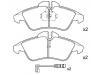 Bremsbelagsatz, Scheibenbremse Brake Pad Set:004 420 55 20