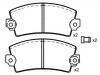 Bremsbelagsatz, Scheibenbremse Brake Pad Set:4 320 271