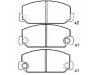 Pastillas de freno Brake Pad Set:04491-20062