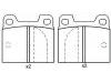 Brake Pad Set:0060 750 556