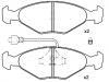 Bremsbelagsatz, Scheibenbremse Brake Pad Set:4248.90