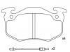 Bremsbelagsatz, Scheibenbremse Brake Pad Set:77 01 202 213