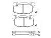 Plaquettes de frein Brake Pad Set:95 659 340