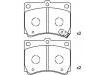 Bremsbelagsatz, Scheibenbremse Brake Pad Set:F1CZ-2001B