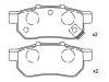 Pastillas de freno Brake Pad Set:43022-SAA-E50