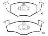 Pastillas de freno Brake Pad Set:140 698 151 B