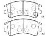 тормозная кладка Brake Pad Set:G2YS-33-23Z