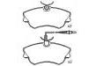 Bremsbelagsatz, Scheibenbremse Brake Pad Set:60 25 315 867