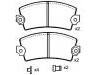 Bremsbelagsatz, Scheibenbremse Brake Pad Set:60 00 039 184