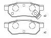 Pastillas de freno Brake Pad Set:43022-ST3-E00