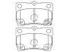 Bremsbelagsatz, Scheibenbremse Brake Pad Set:04466-22190