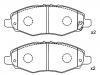 Bremsbelagsatz, Scheibenbremse Brake Pad Set:04465-0K100