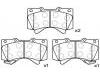 Bremsbelagsatz, Scheibenbremse Brake Pad Set:04465-60280